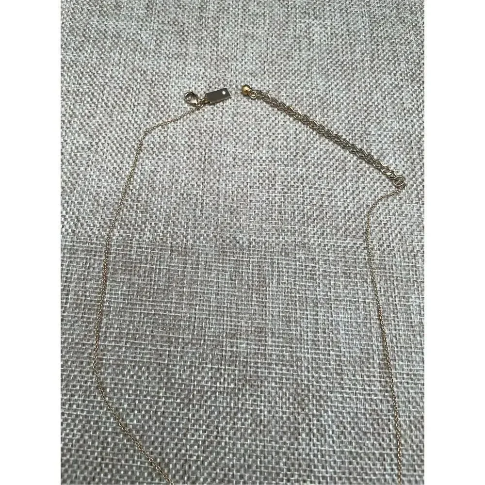 Kate Spade One in a Million Initial Necklace Letter D Gold Plated Rolo Chain